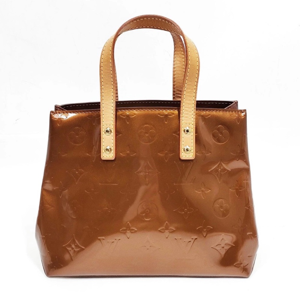 Louis Vuitton Vintage Reade PM Monogram Vernis Bronze Tote TH1012